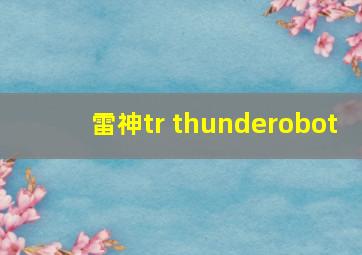 雷神tr thunderobot